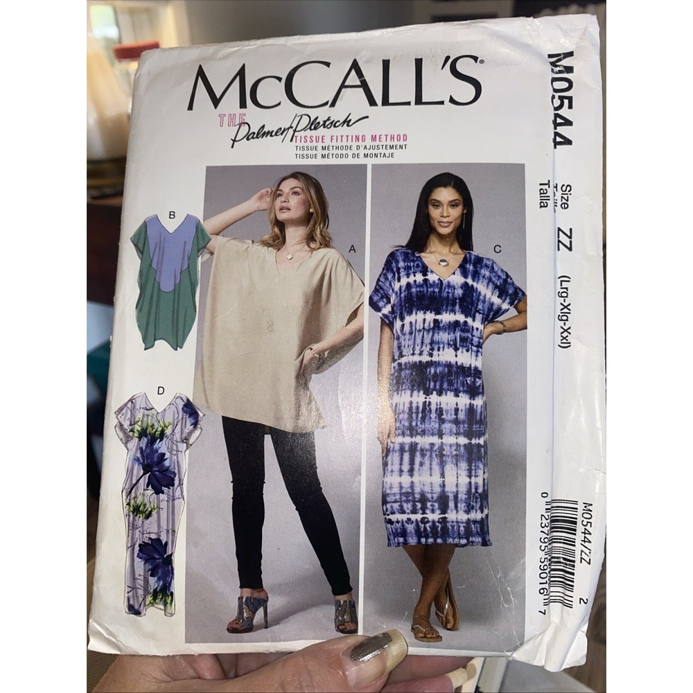 McCall's M0544 Misses Tunic & Dresses Sewing Pattern Size Lrg-XL Uncut M7596